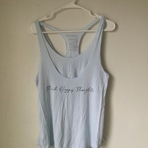 GoodHYouman THINK HAPPY THOUGHTS Cotton TANK Size XS